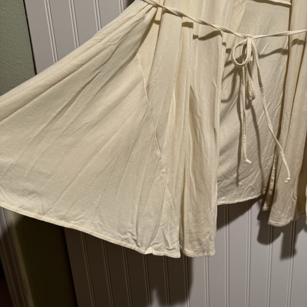 Jennifer Adams Cream Modal Short Robe Size Small - Picture 3 of 6